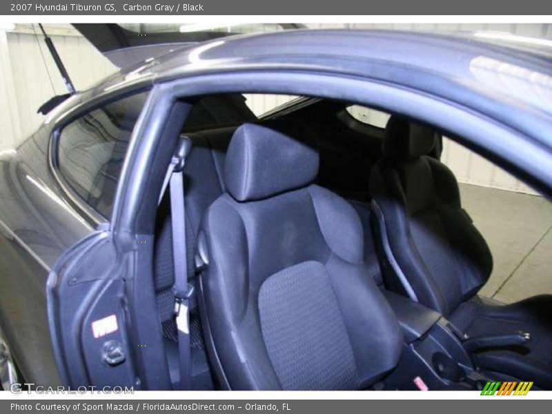 Carbon Gray / Black 2007 Hyundai Tiburon GS