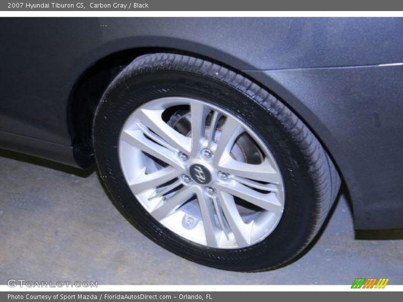 Carbon Gray / Black 2007 Hyundai Tiburon GS