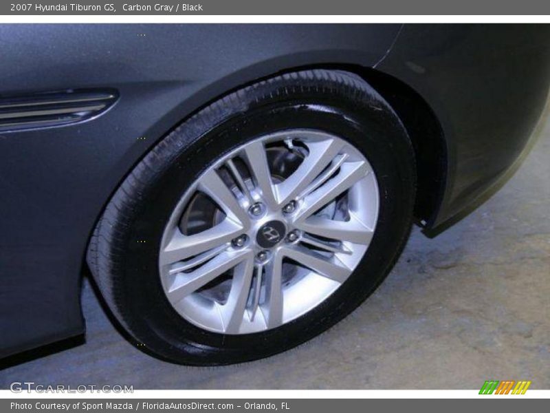 Carbon Gray / Black 2007 Hyundai Tiburon GS