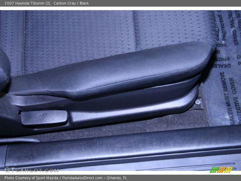Carbon Gray / Black 2007 Hyundai Tiburon GS