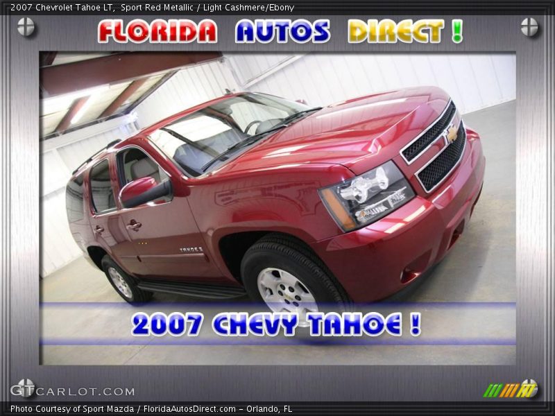 Sport Red Metallic / Light Cashmere/Ebony 2007 Chevrolet Tahoe LT