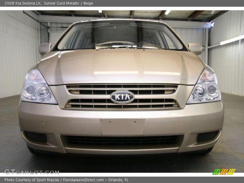 Sunset Gold Metallic / Beige 2008 Kia Sedona LX
