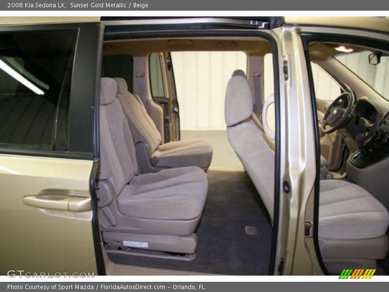 Sunset Gold Metallic / Beige 2008 Kia Sedona LX