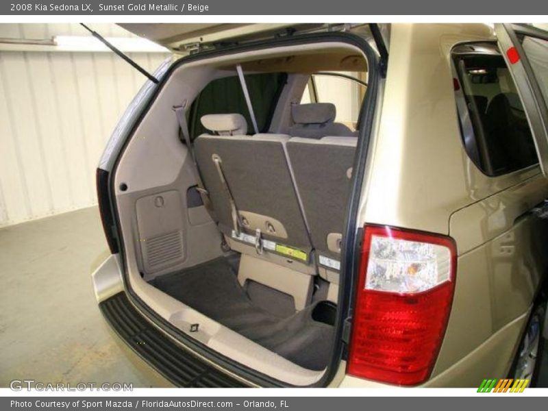 Sunset Gold Metallic / Beige 2008 Kia Sedona LX