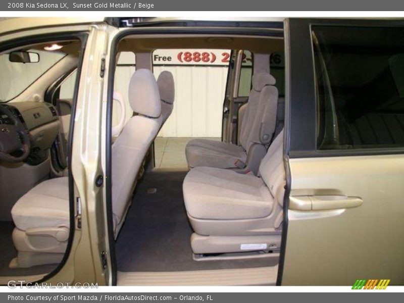 Sunset Gold Metallic / Beige 2008 Kia Sedona LX