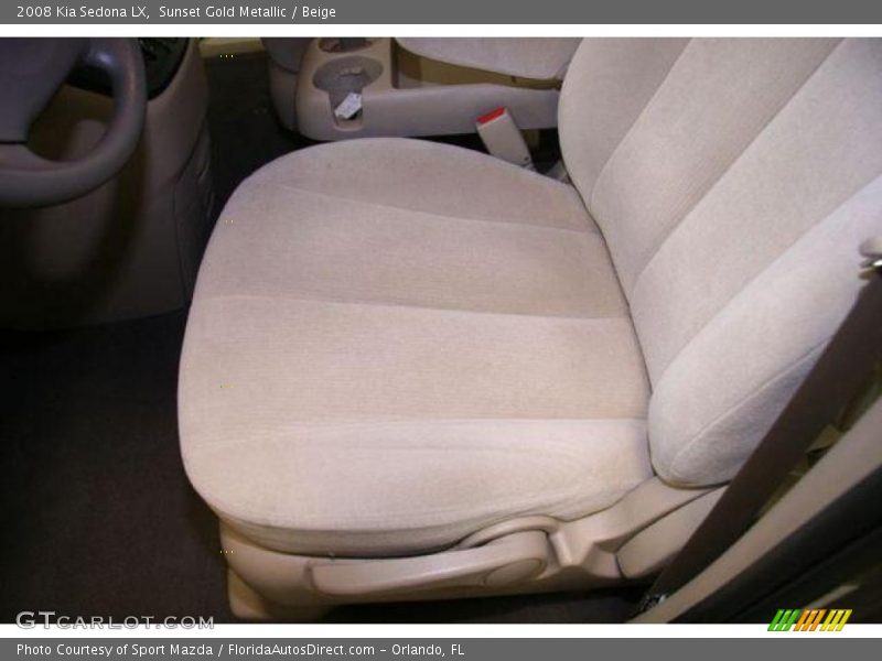 Sunset Gold Metallic / Beige 2008 Kia Sedona LX