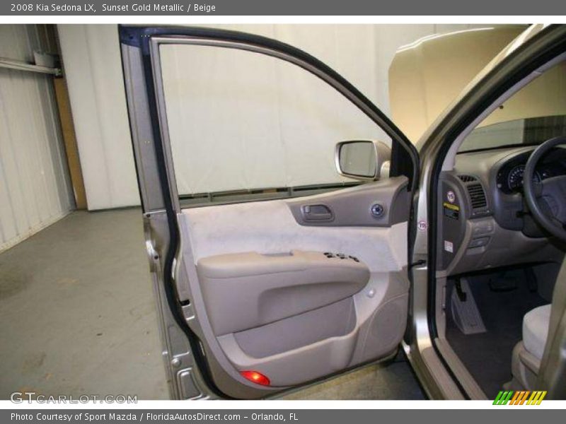 Sunset Gold Metallic / Beige 2008 Kia Sedona LX