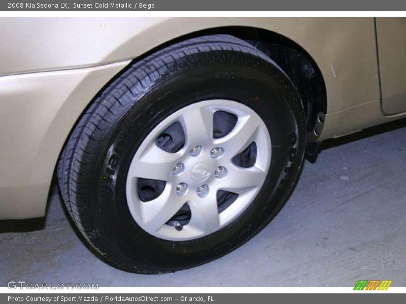 Sunset Gold Metallic / Beige 2008 Kia Sedona LX