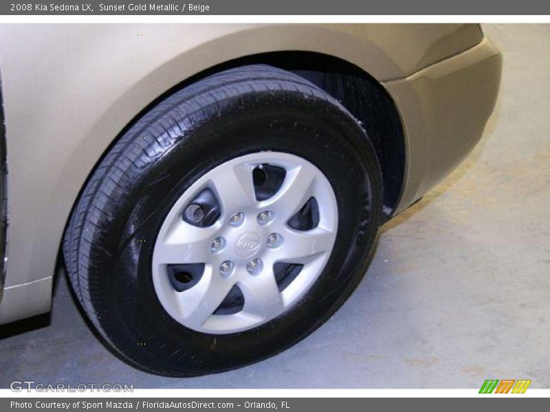 Sunset Gold Metallic / Beige 2008 Kia Sedona LX