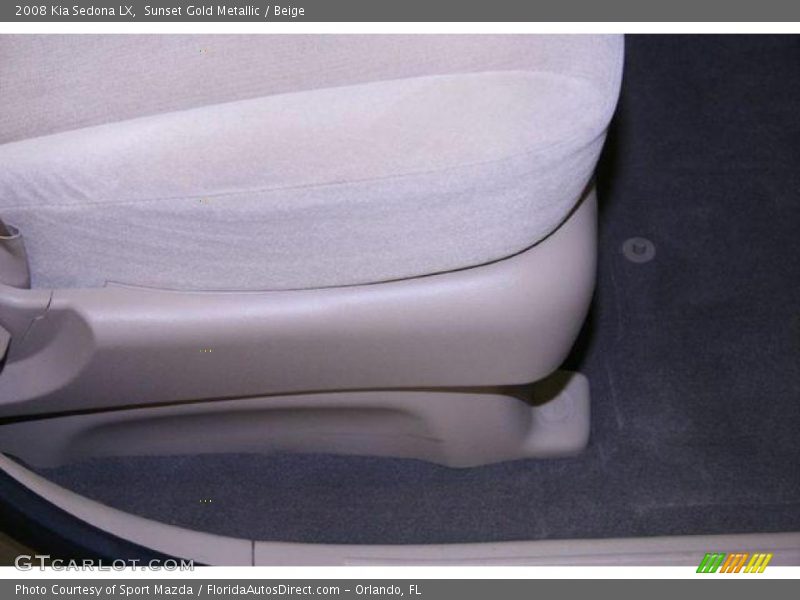 Sunset Gold Metallic / Beige 2008 Kia Sedona LX