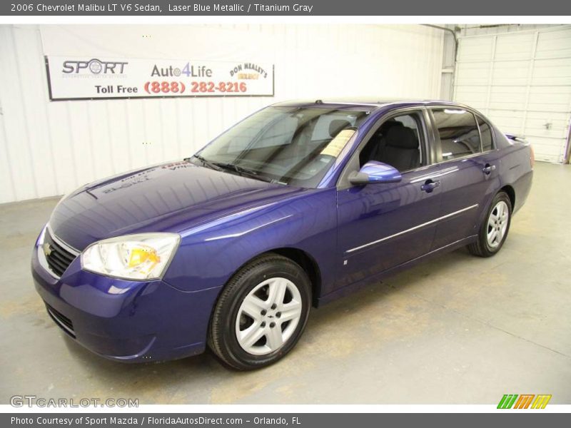 Laser Blue Metallic / Titanium Gray 2006 Chevrolet Malibu LT V6 Sedan