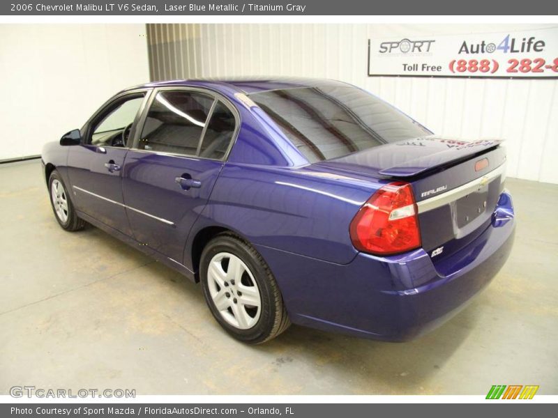 Laser Blue Metallic / Titanium Gray 2006 Chevrolet Malibu LT V6 Sedan
