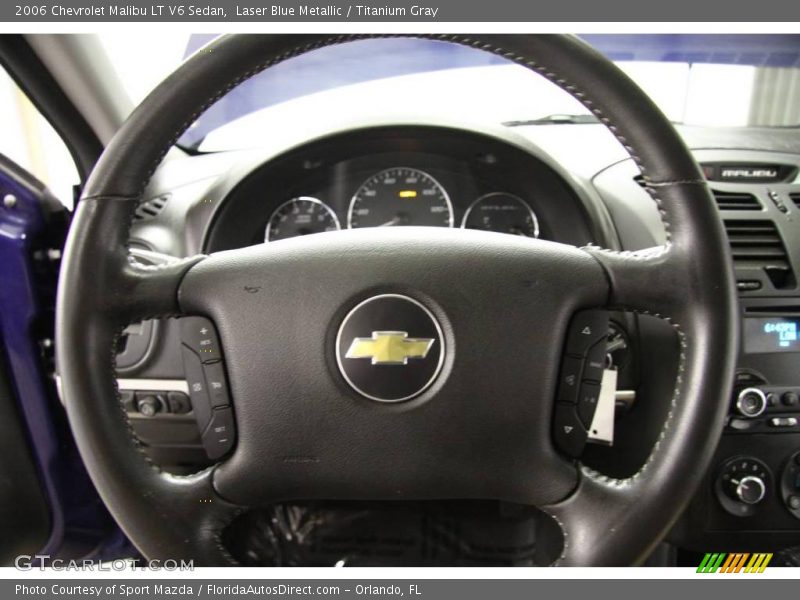 Laser Blue Metallic / Titanium Gray 2006 Chevrolet Malibu LT V6 Sedan