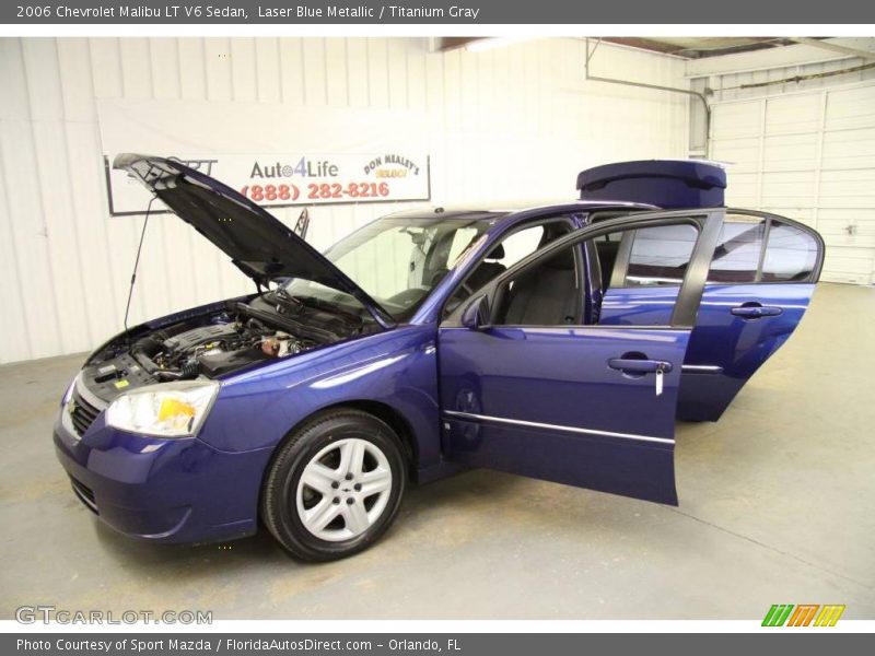 Laser Blue Metallic / Titanium Gray 2006 Chevrolet Malibu LT V6 Sedan