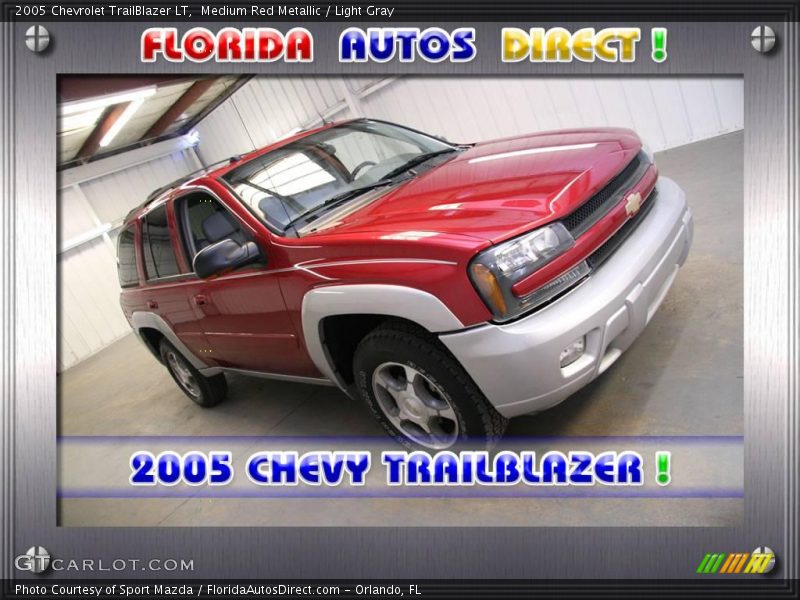 Medium Red Metallic / Light Gray 2005 Chevrolet TrailBlazer LT