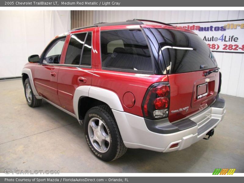 Medium Red Metallic / Light Gray 2005 Chevrolet TrailBlazer LT