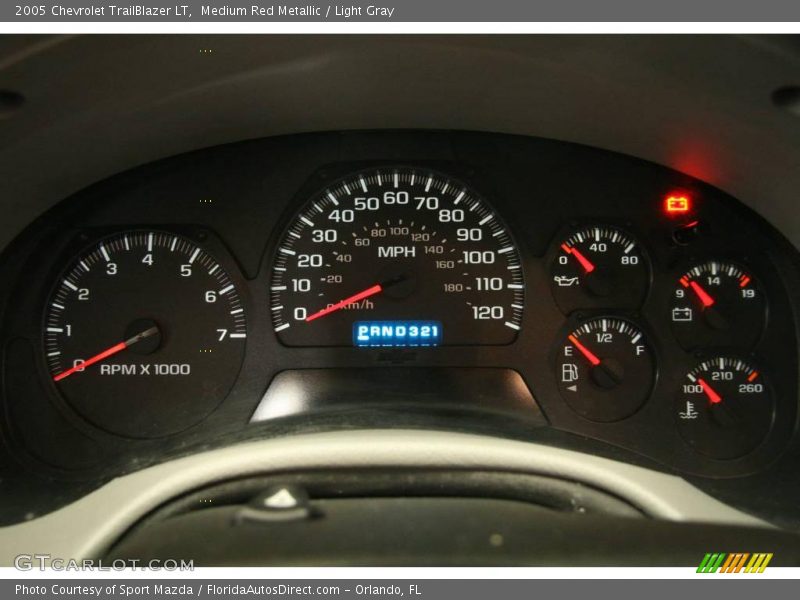 Medium Red Metallic / Light Gray 2005 Chevrolet TrailBlazer LT