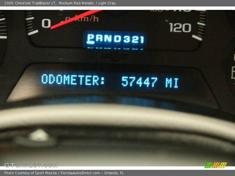 Medium Red Metallic / Light Gray 2005 Chevrolet TrailBlazer LT