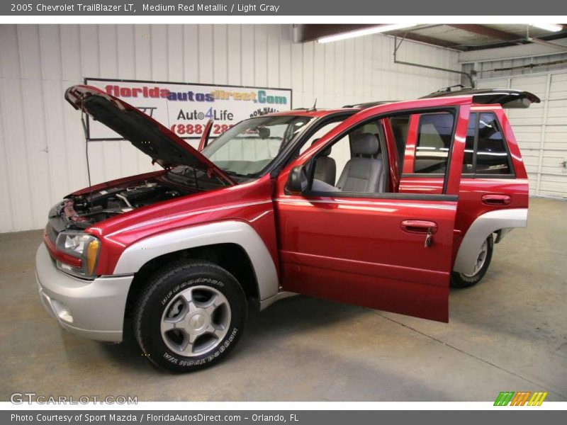 Medium Red Metallic / Light Gray 2005 Chevrolet TrailBlazer LT