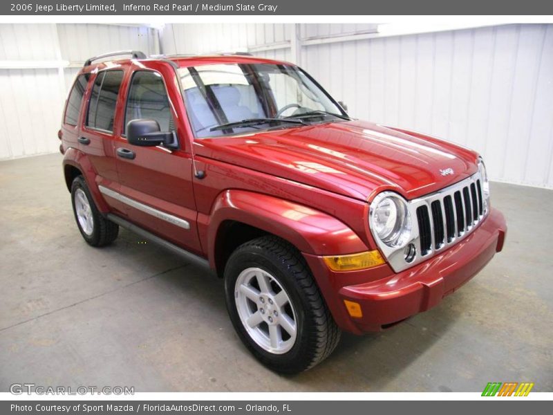Inferno Red Pearl / Medium Slate Gray 2006 Jeep Liberty Limited