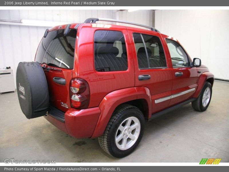 Inferno Red Pearl / Medium Slate Gray 2006 Jeep Liberty Limited