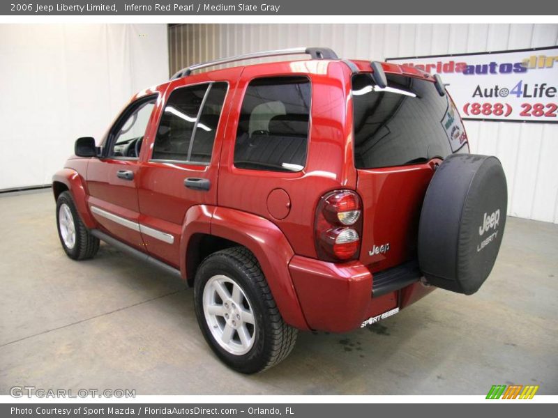 Inferno Red Pearl / Medium Slate Gray 2006 Jeep Liberty Limited