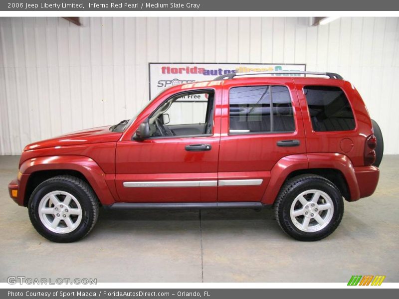 Inferno Red Pearl / Medium Slate Gray 2006 Jeep Liberty Limited