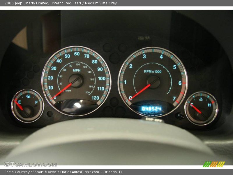Inferno Red Pearl / Medium Slate Gray 2006 Jeep Liberty Limited