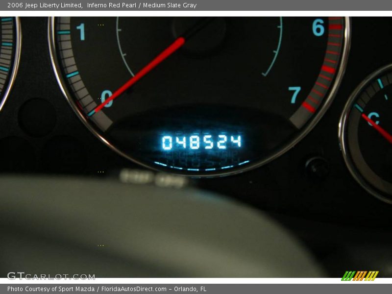 Inferno Red Pearl / Medium Slate Gray 2006 Jeep Liberty Limited