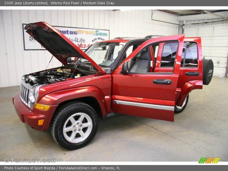 Inferno Red Pearl / Medium Slate Gray 2006 Jeep Liberty Limited
