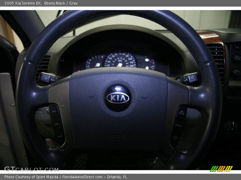 Ebony Black / Gray 2005 Kia Sorento EX