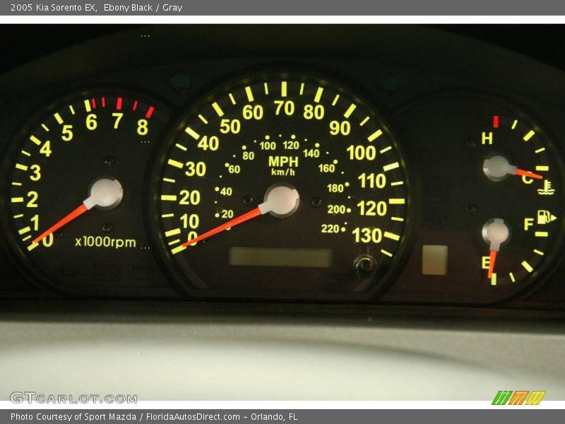 Ebony Black / Gray 2005 Kia Sorento EX
