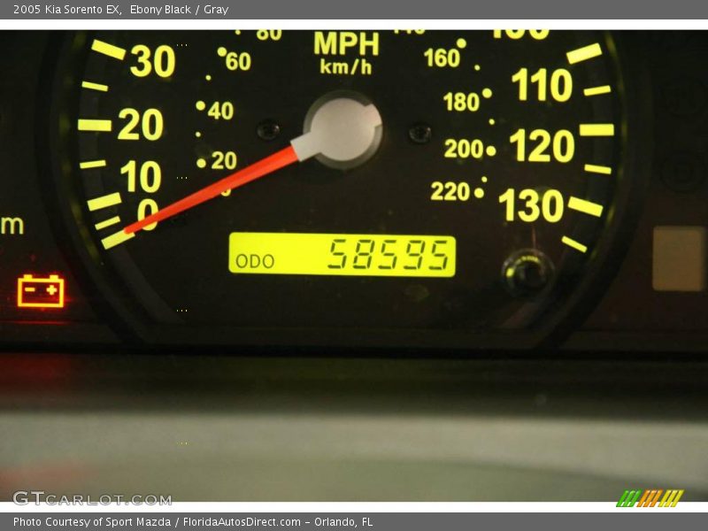 Ebony Black / Gray 2005 Kia Sorento EX