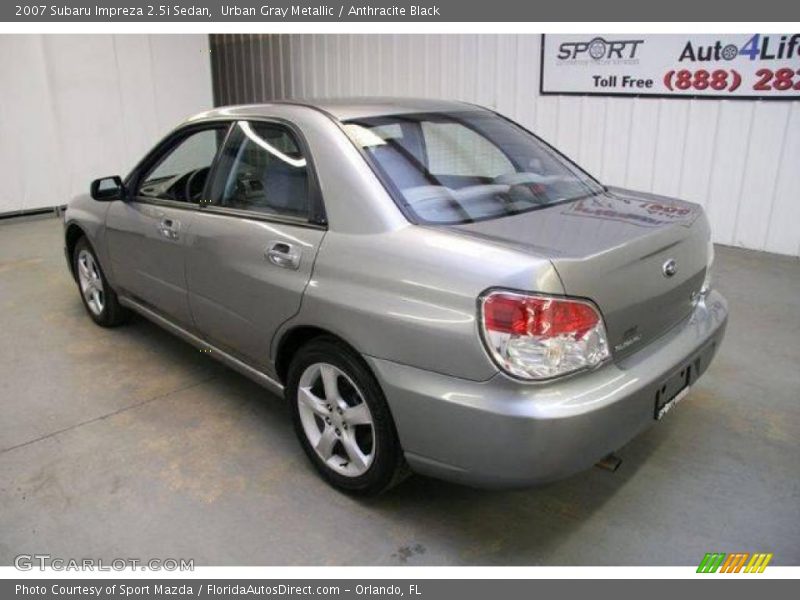 Urban Gray Metallic / Anthracite Black 2007 Subaru Impreza 2.5i Sedan