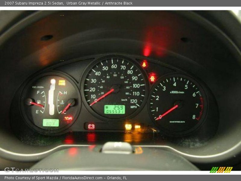 Urban Gray Metallic / Anthracite Black 2007 Subaru Impreza 2.5i Sedan