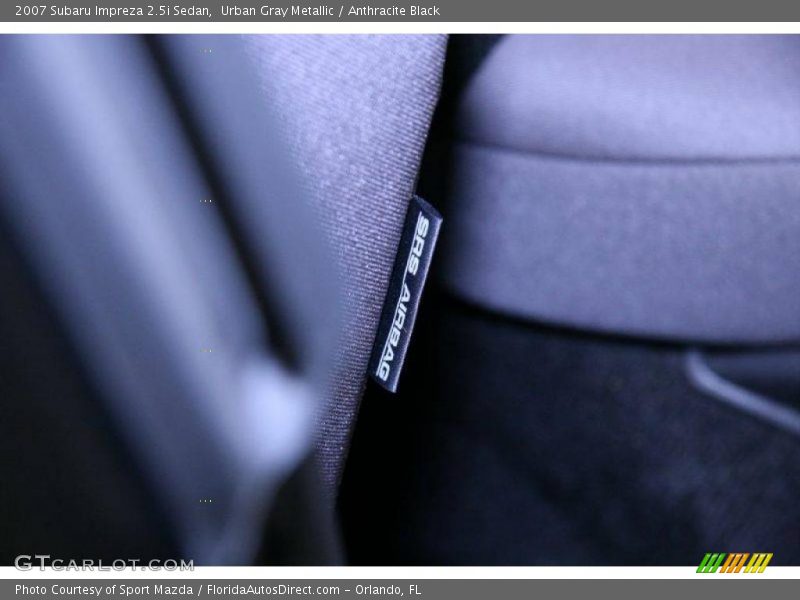 Urban Gray Metallic / Anthracite Black 2007 Subaru Impreza 2.5i Sedan