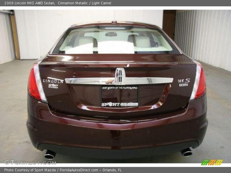 Cinnamon Metallic / Light Camel 2009 Lincoln MKS AWD Sedan