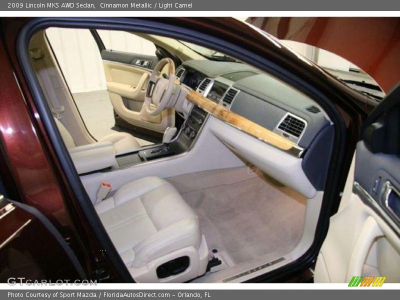 Cinnamon Metallic / Light Camel 2009 Lincoln MKS AWD Sedan