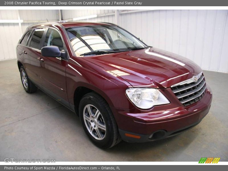 Deep Crimson Crystal Pearlcoat / Pastel Slate Gray 2008 Chrysler Pacifica Touring