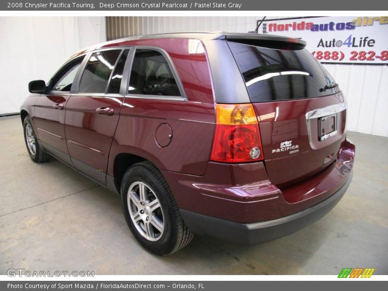 Deep Crimson Crystal Pearlcoat / Pastel Slate Gray 2008 Chrysler Pacifica Touring
