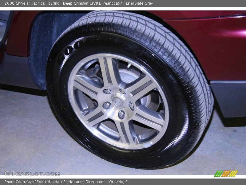 Deep Crimson Crystal Pearlcoat / Pastel Slate Gray 2008 Chrysler Pacifica Touring