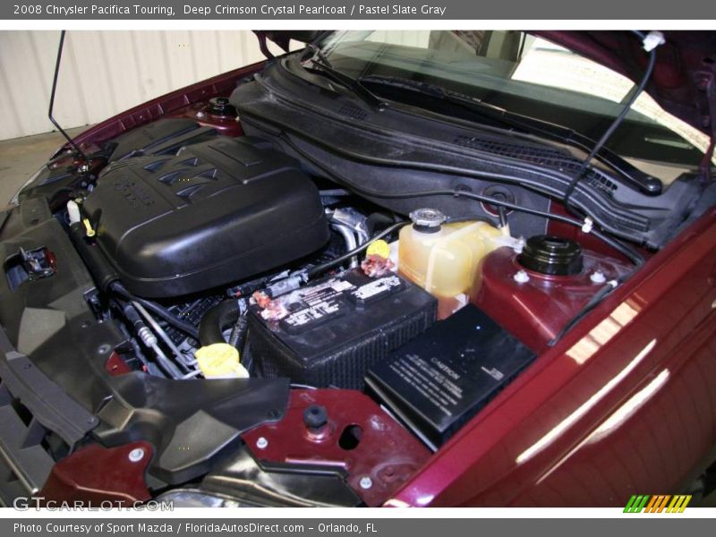 Deep Crimson Crystal Pearlcoat / Pastel Slate Gray 2008 Chrysler Pacifica Touring