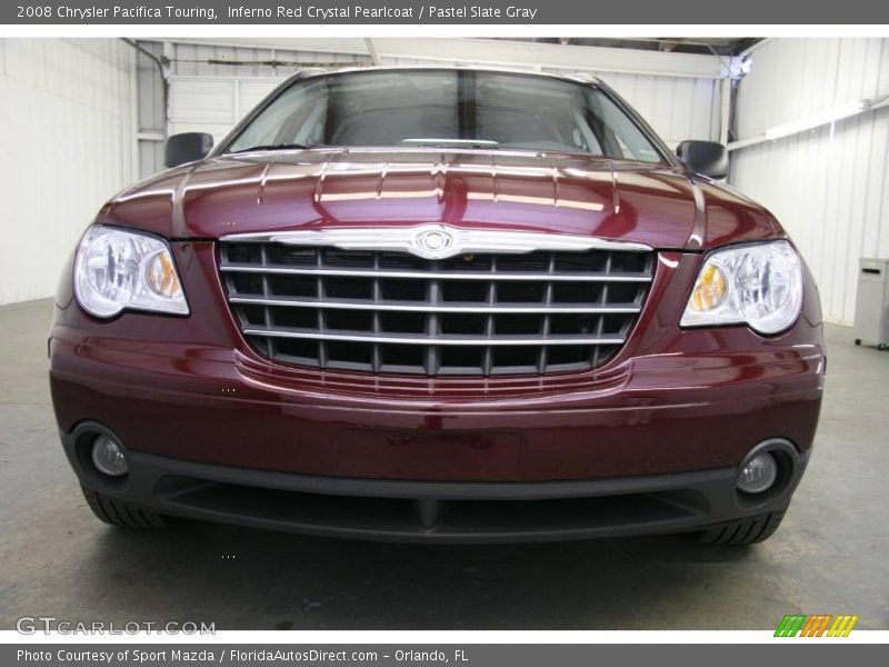 Inferno Red Crystal Pearlcoat / Pastel Slate Gray 2008 Chrysler Pacifica Touring