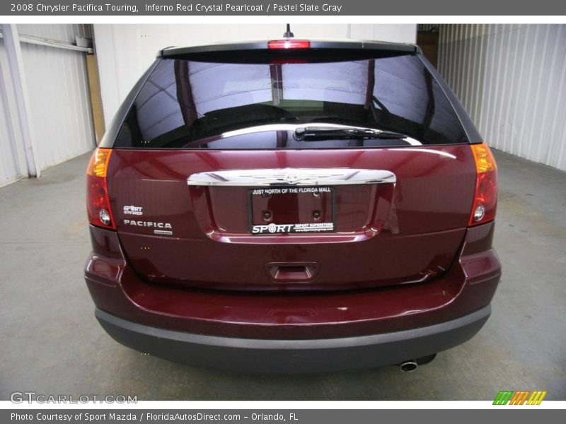 Inferno Red Crystal Pearlcoat / Pastel Slate Gray 2008 Chrysler Pacifica Touring