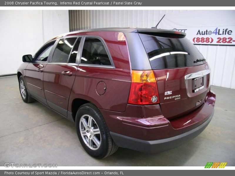 Inferno Red Crystal Pearlcoat / Pastel Slate Gray 2008 Chrysler Pacifica Touring