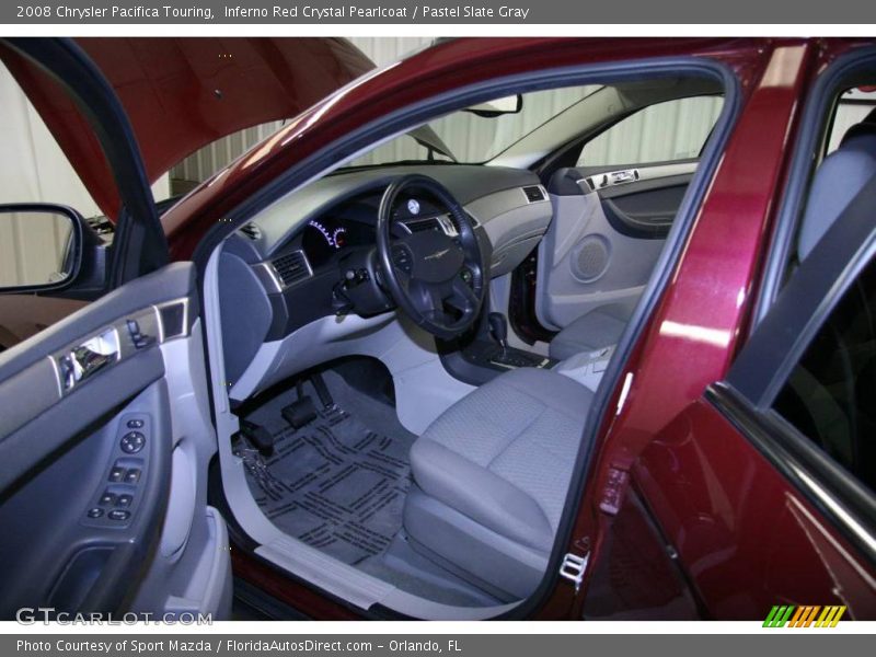 Inferno Red Crystal Pearlcoat / Pastel Slate Gray 2008 Chrysler Pacifica Touring