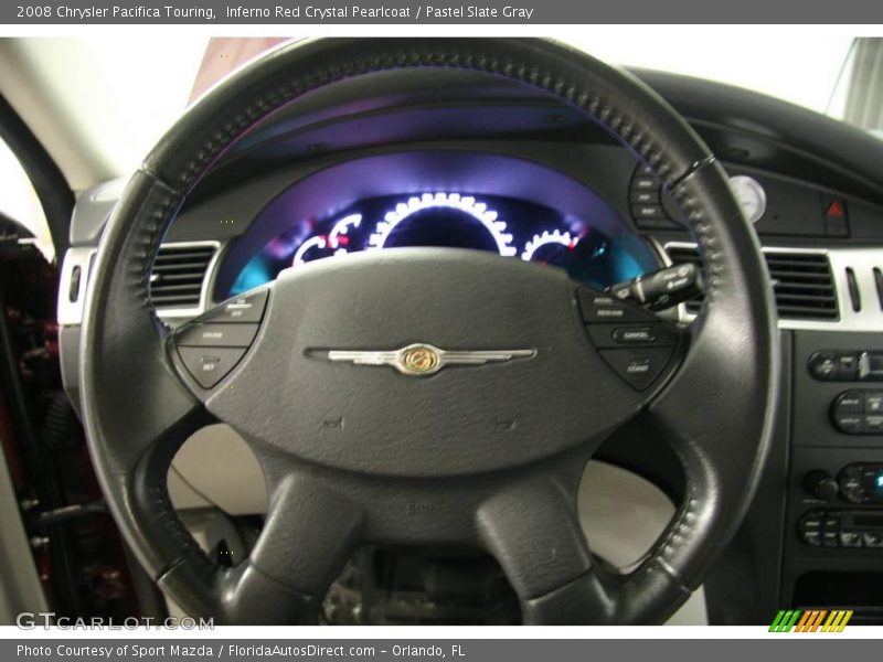 Inferno Red Crystal Pearlcoat / Pastel Slate Gray 2008 Chrysler Pacifica Touring