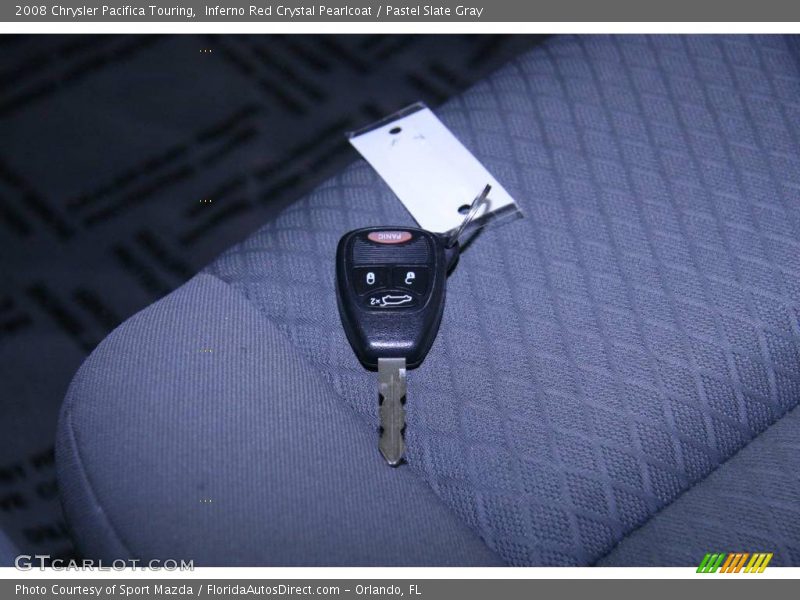 Inferno Red Crystal Pearlcoat / Pastel Slate Gray 2008 Chrysler Pacifica Touring
