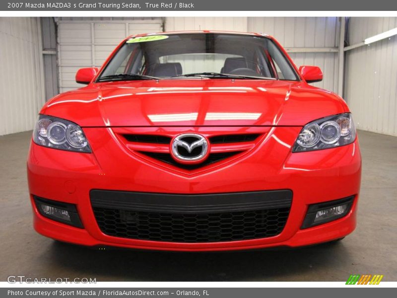 True Red / Black 2007 Mazda MAZDA3 s Grand Touring Sedan