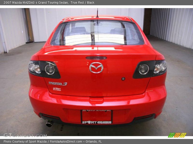 True Red / Black 2007 Mazda MAZDA3 s Grand Touring Sedan